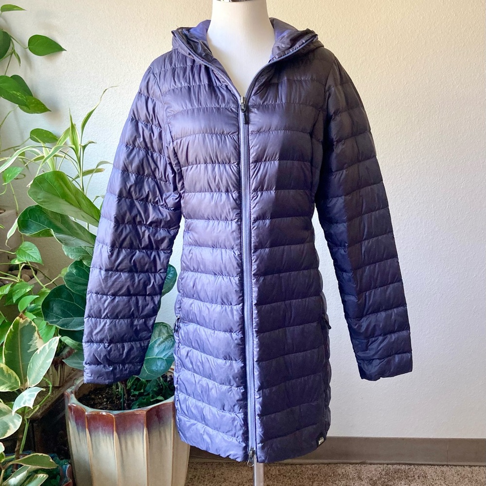 REI CO-OP Grey Nylon Down Puffer Coat size S